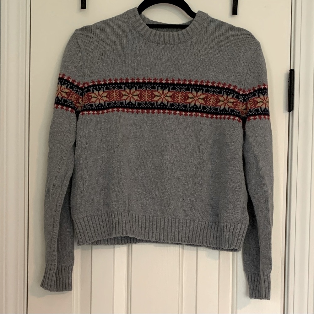 Abercrombie & Fitch | 90s Fair Isle Style Sweater | Size L